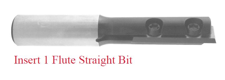 1 Flute Ins. Bit Bit x 3/4" Dia x 4