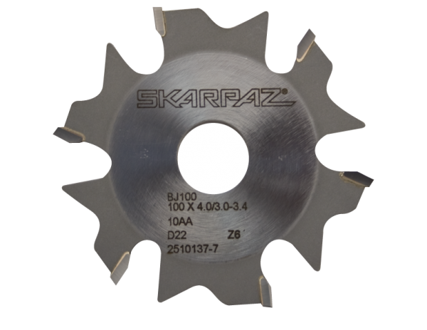 100MM Diameter 6 Teeth 3.0 Plate 4.0 Kerf 22MM Bore 4 C. S. Screws