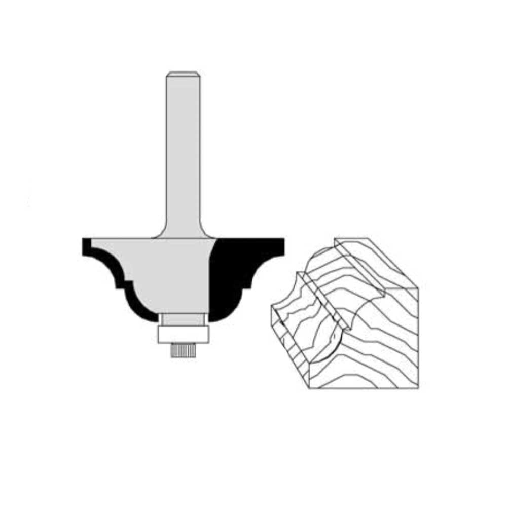 1-3/8" Cutting Diameter 1/2" Shank Diameter 3/4" Cutting Length 2-1/4" Overall Length