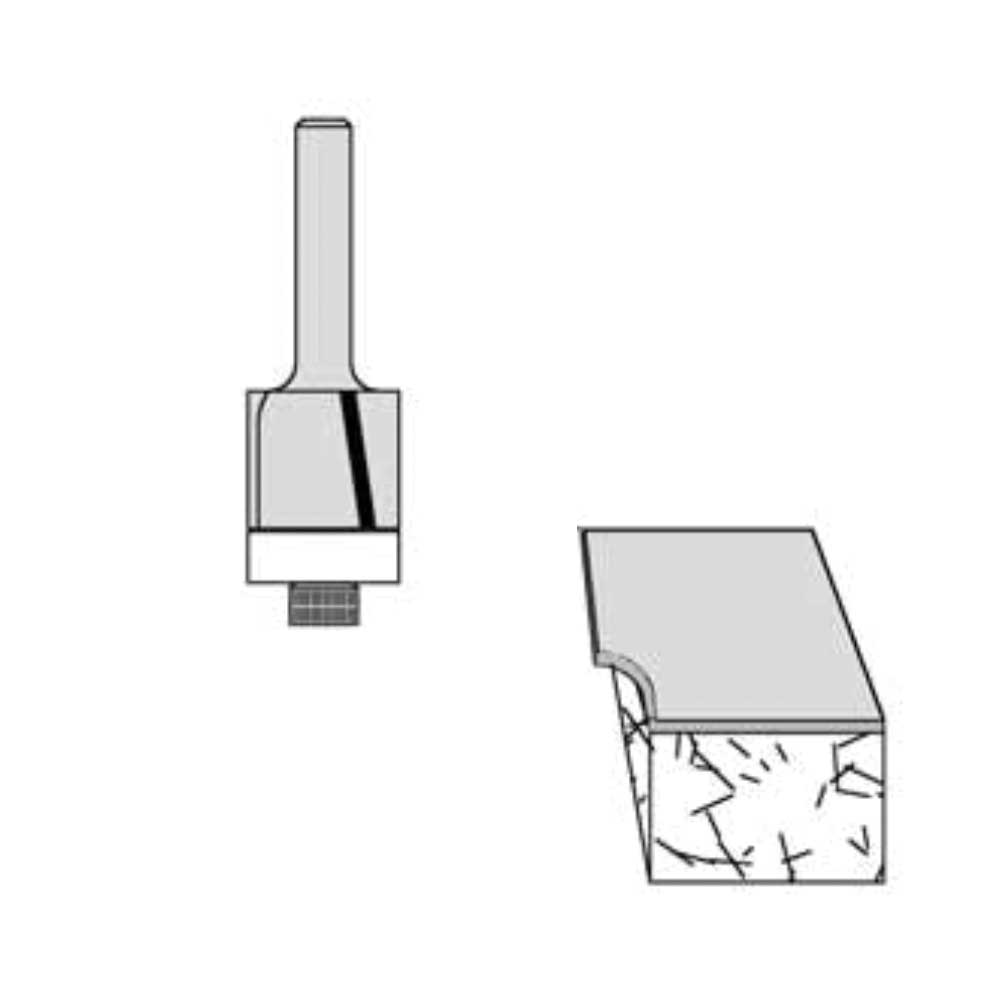 3/4" Cutting Diameter 1/4" " Shank Diameter 5/8" Cutting Length 2" Overall Length