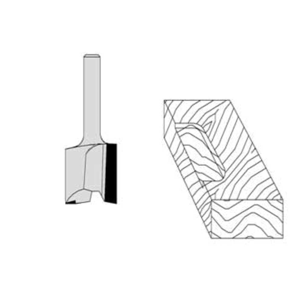 5/8" Cutting Diameter 1/4" " Shank Diameter 3/4" Cutting Length 2" Overall Length