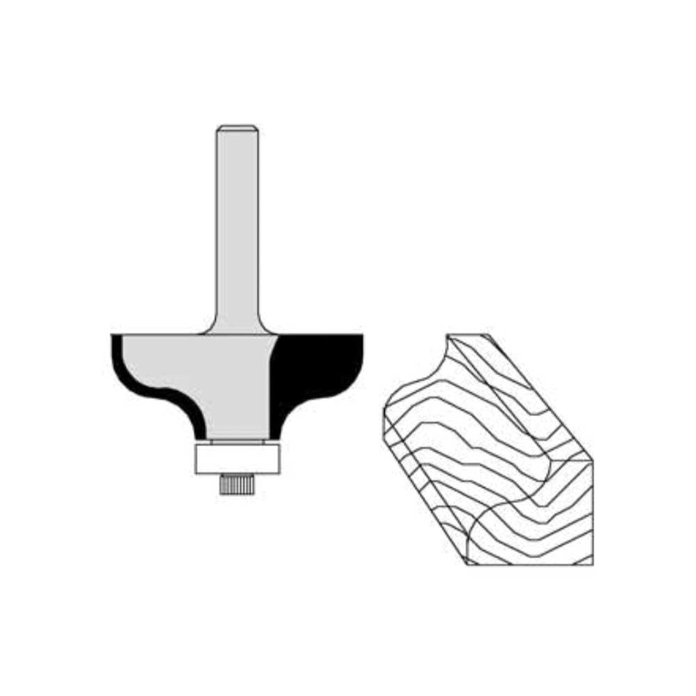 1-1/8" Cutting Diameter 1/4" Shank Diameter 1/2" Cutting Length 1-5/8" Overall Length