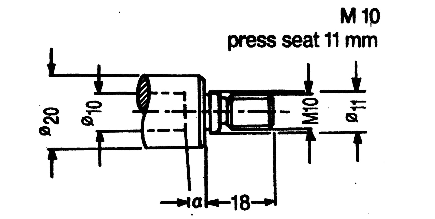 Quick Change DA, M8 x 15mm thread length