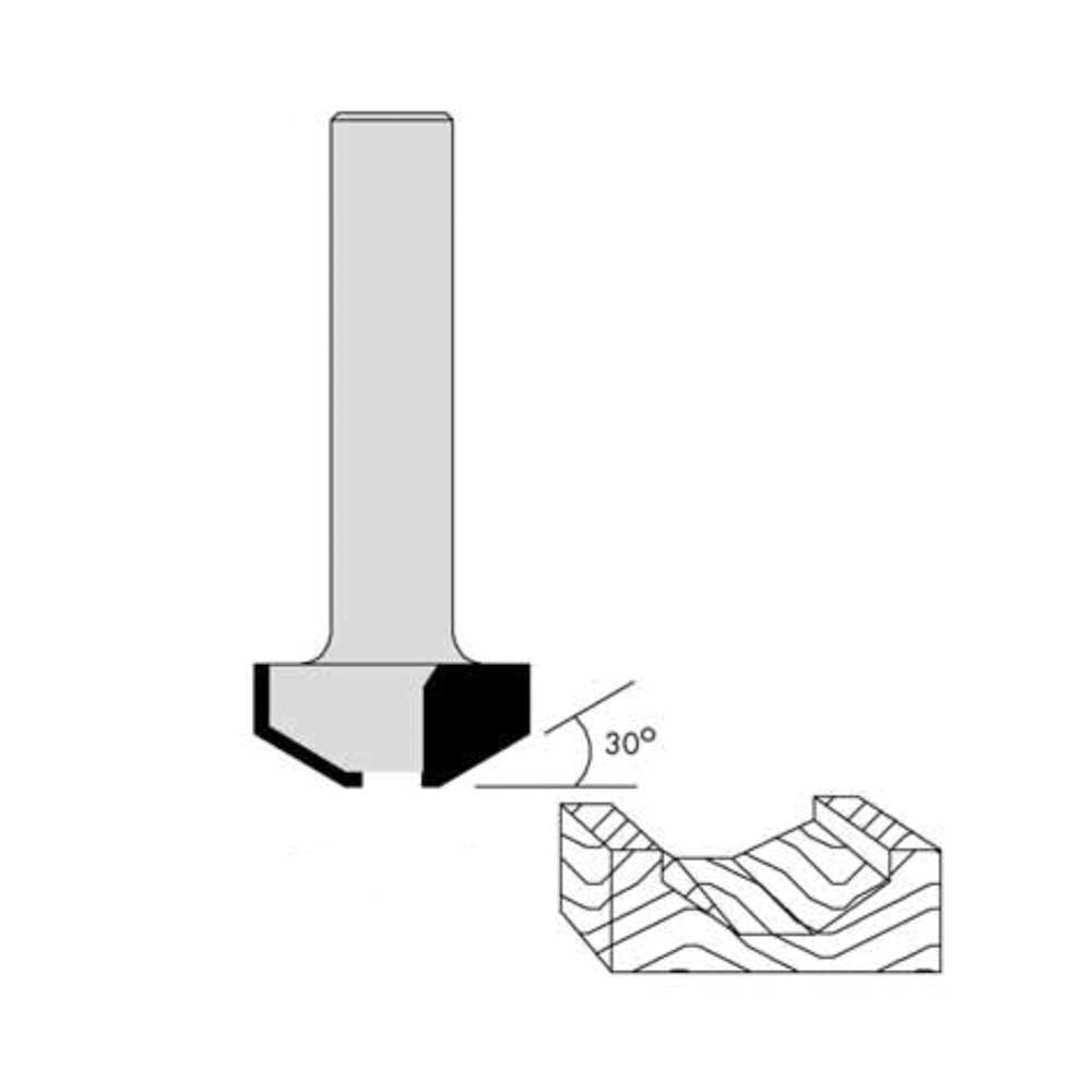 1-1/8" Cutting Diameter 1/2" Shank Diameter 1/2" Cutting Length