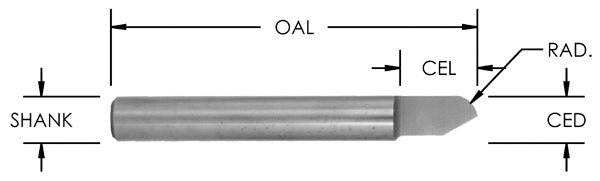 SC 1/8 RAD ROUND BOTTOM VEIN 1 FL