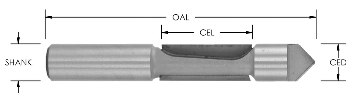 C/T 1/2" Panel Pilot x 1 3/16 CL x 1/2 Sh x 3-1/2