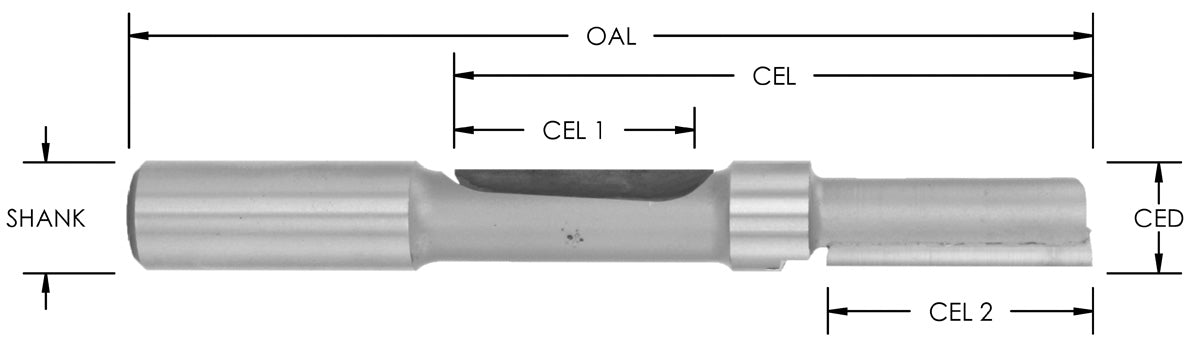 CT 1/2" CD staggerbit w/pilot in middle x High Pro