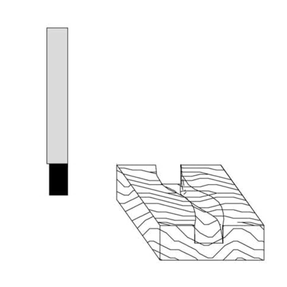 1/4" Cutting Diameter 1/4" Shank Diameter 3/8" Cutting Length 2" Overall Length