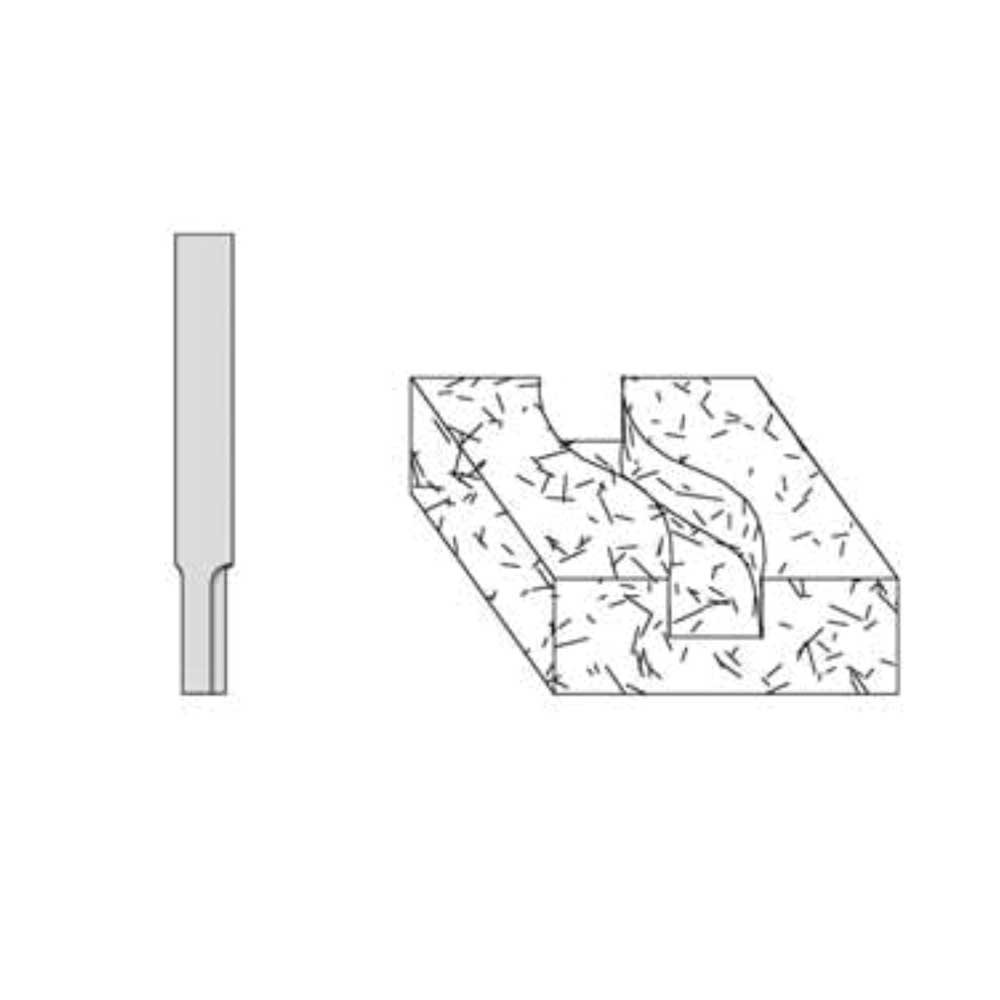 1/4" Cutting Diameter 1/4" " Shank Diameter 1" Cutting Length 2-1/2" Overall Length