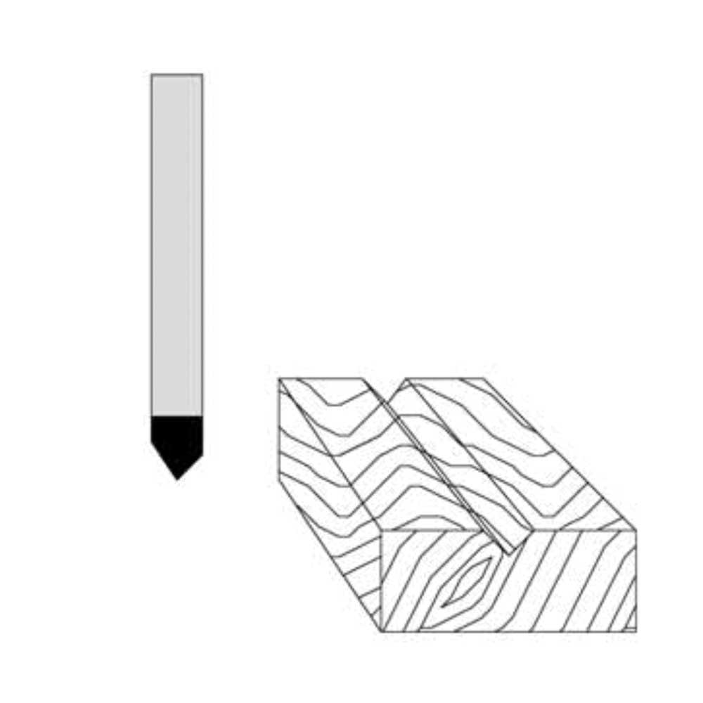 1/4" Cutting Diameter 1/4" Shank Diameter 2" Overall Length