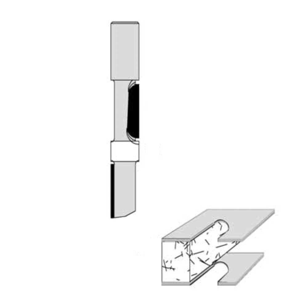 2 Flutes 1/2" Cutting Diameter 1/2" " Shank Diameter 42413 4-1/4" Overall Length