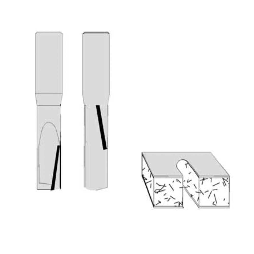 1/2" Cutting Diameter 1/2" " Shank Diameter 2-1/4" Cutting Length 4-1/4" Overall Length
