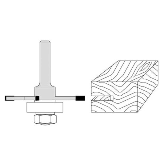 1/8" Kerf 1/4" Shank Diameter A-1 Arbor