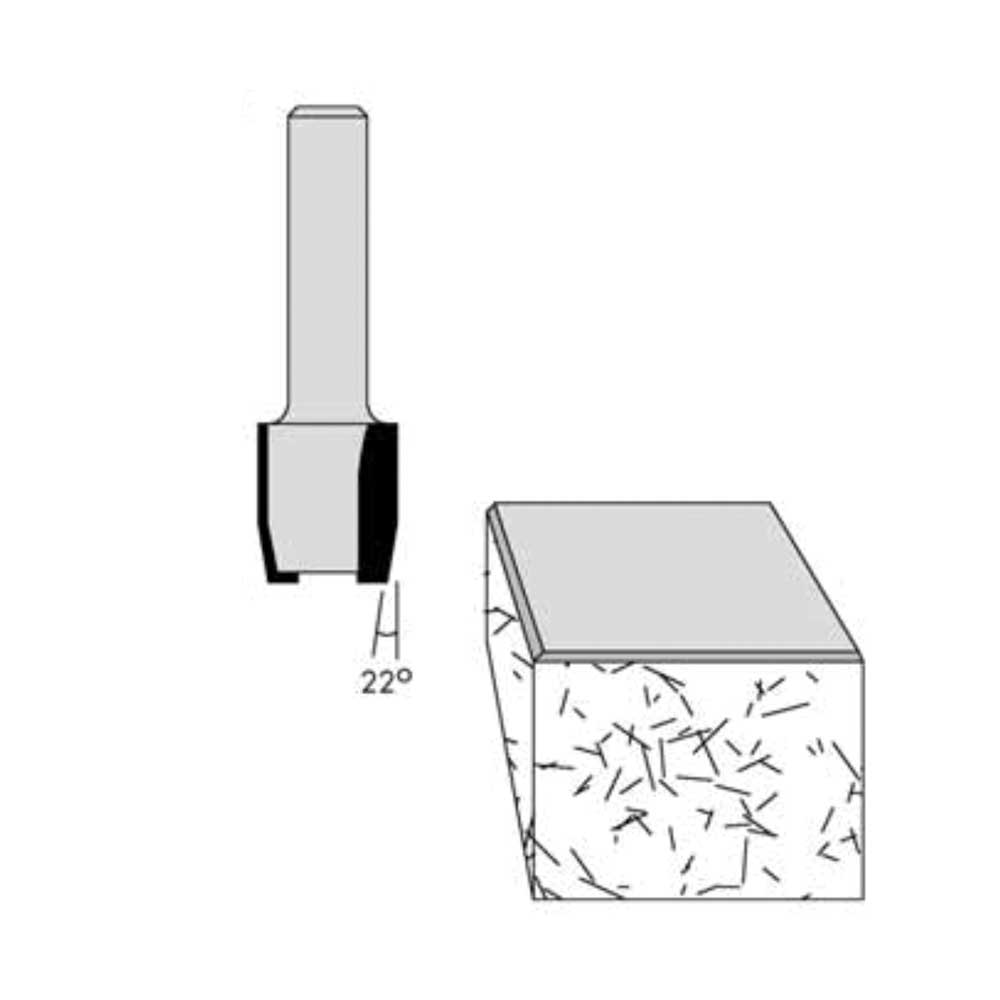 1/4" Cutting Diameter 1/4" Shank Diameter 1-1/2" Overall Length