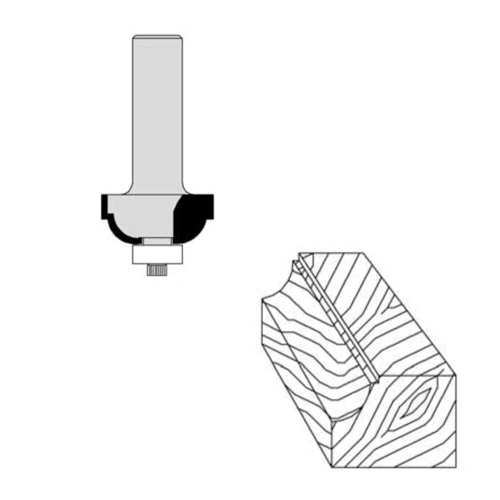 1-1/8" Cutting Diameter 1/4" Shank Diameter 1/2" Cutting Length 1-5/8" Overall Length