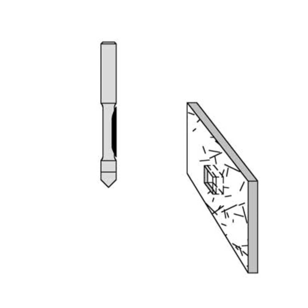 3/8" Cutting Diameter 3/8" " Shank Diameter 1" Cutting Length 3-1/8" Overall Length