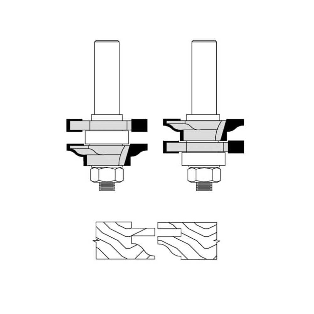 1-7/8" Cutting Diameter 1/2" Shank Diameter Shank OGEE CUT