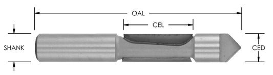 C/T 1/2" Panel Pilot x 1 3/16 CL x 1/2 Sh x 3-1/2