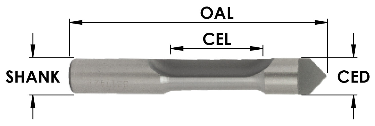 1/2" HSS M2 Str Panel Pilot x 1 CL x 1 FL