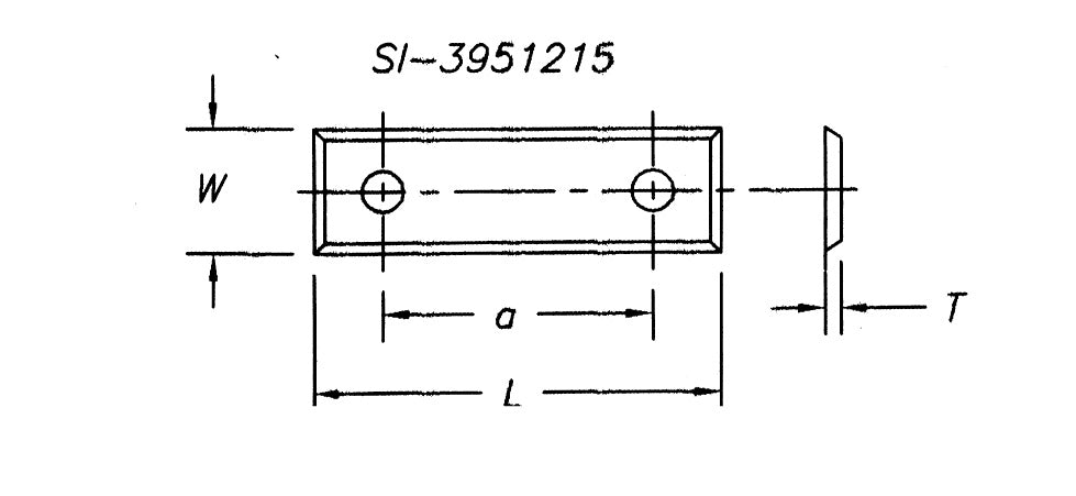 Insert 49.5 x 8 x 1.5  4 Sided for Plunge (10 per
