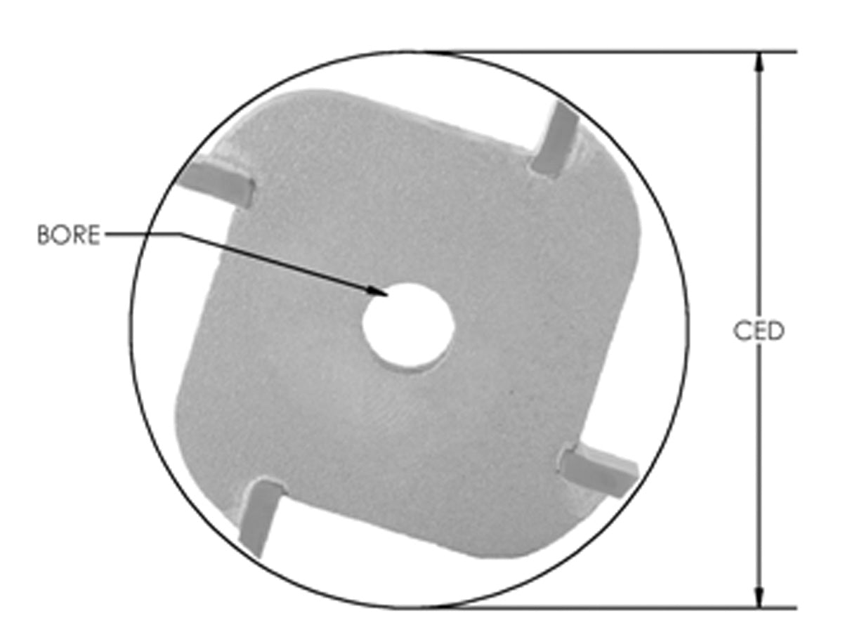 Slot Cut  .080 K X 1 7/8 CD X 5 /16 B x 4 wing