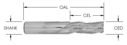 3/4 CD X 3-1/2 CL X 3/4 SHK x 6" SC Dn Sprl 3F Ruf