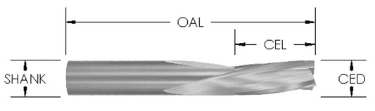 3 FL Slow Dn Sprl 1/2 CD x 1 3/4 CL x1/2 SH x4 OAL