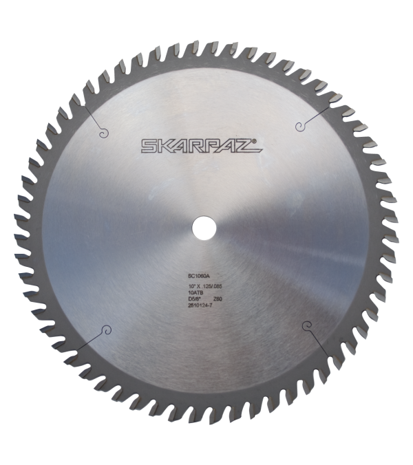 20" Diameter 60 Teeth 5TCG Grind .134 Plate .184 Kerf 1" Bore