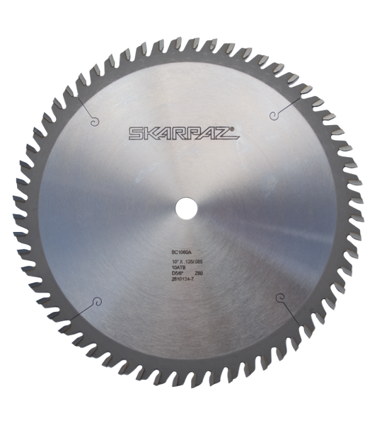 12" Diameter 60 Teeth 10TCG Grind .095 Plate .135 Kerf 1" Bore