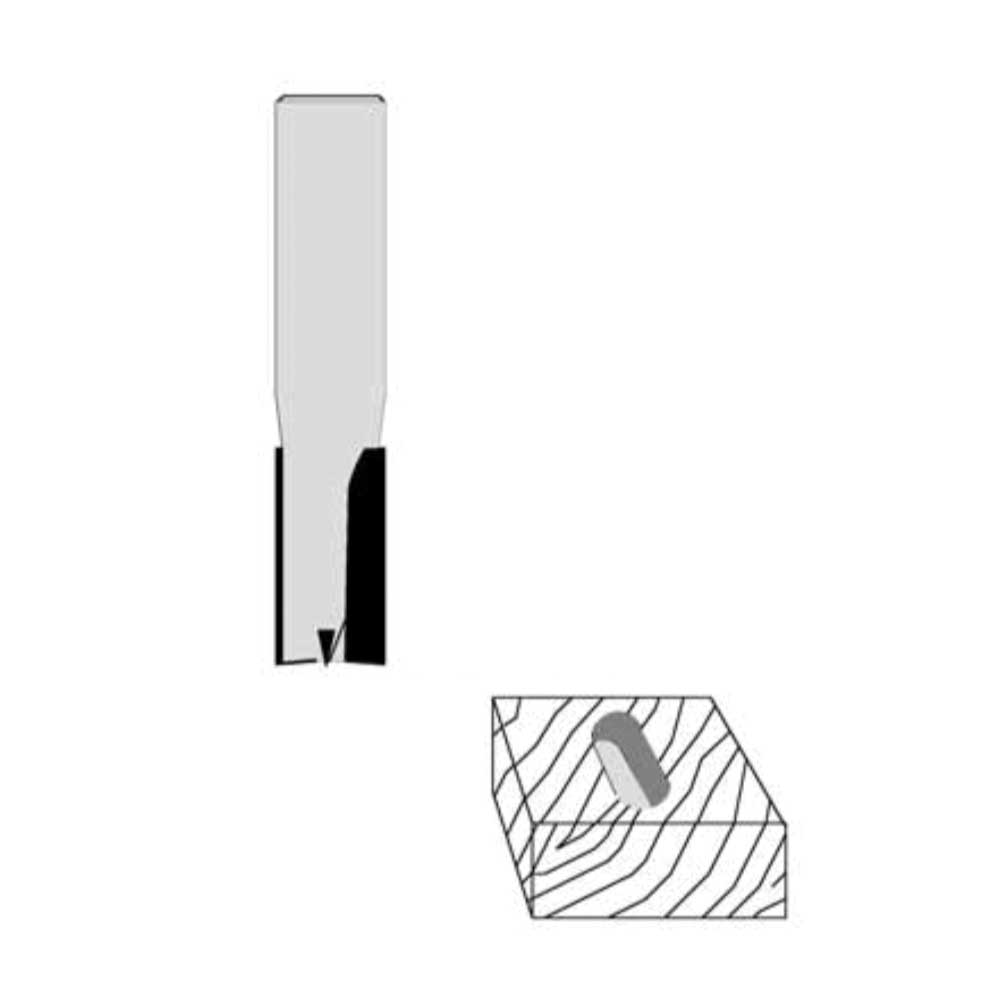 2 Flutes 13/16" Cutting Diameter 1/2" " Shank Diameter 1-1/4" Cutting Length 2-7/8" Overall Length