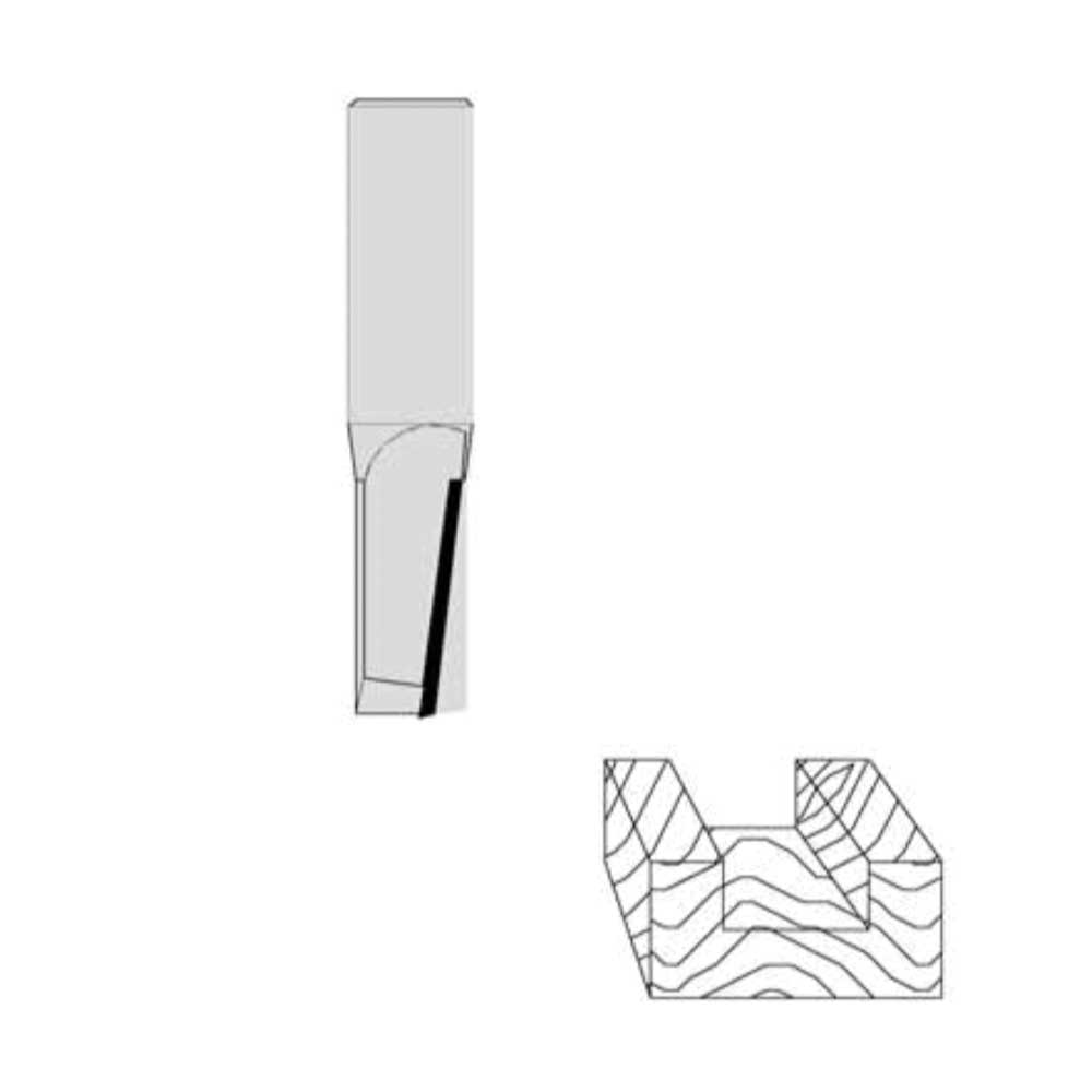 1/2" Cutting Diameter 1/2" " Shank Diameter 1" Cutting Length 2-5/8" Overall Length