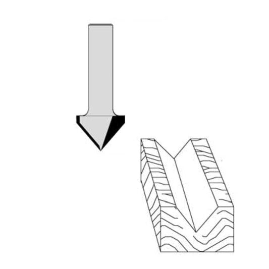 3/8" Cutting Diameter 1/4" Shank Diameter 1/2" Cutting Length 1-3/4" Overall Length