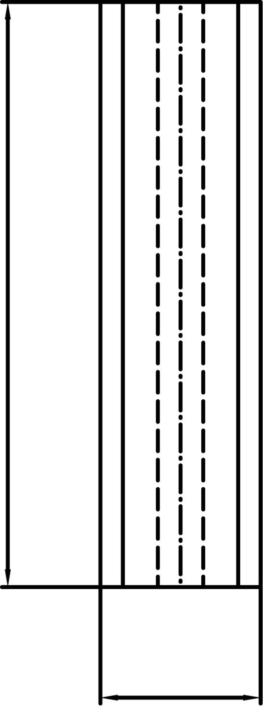 Insert 20 x 5.5 x 1.1( 10 pc pack) W/ Slot 2 Sided